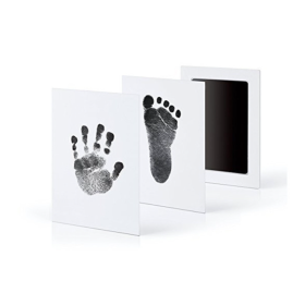 Black Touchless Ink Pad For Foot Print; Safe Print Hand Stamping; Pet Supplies