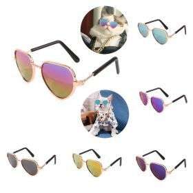 Cute Glasses For Cat Dog Pet Glasses Eye-wear Pet Sunglasses Pets Photos Props Fashionable Pet Accessories Pet Supplies (Color: green)