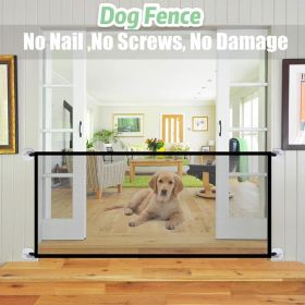 Pet Dog Gate Qiao Net Dog Fence Pet Barrier Fence Suitable For Indoor Safety Pet Dog Gate Safety Fence Pet Supplies Direct Sales (Color: yellow, size: 180cm)