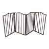 Pet Gate â€šÃ„Ã¬ Dog Gate for Doorways;  Stairs or House â€šÃ„Ã¬ Freestanding;  Folding ;  Dark brown; Arc Wooden