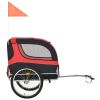 Dog Bike Trailer Red and Black