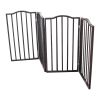 Pet Gate â€šÃ„Ã¬ Dog Gate for Doorways;  Stairs or House â€šÃ„Ã¬ Freestanding;  Folding ;  Dark brown; Arc Wooden